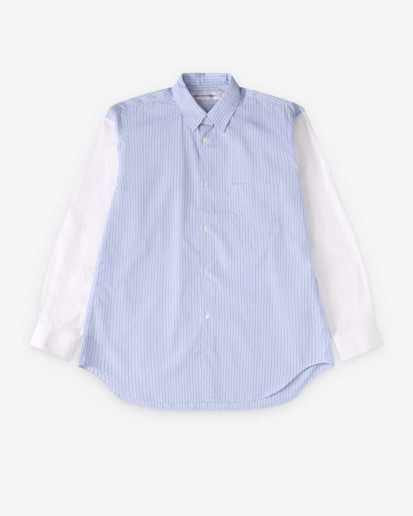 CDG Shirt Forever - Plain And Stripe Poplin Shirt - (Stripe/Mix)