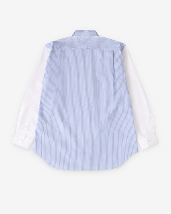 CDG Shirt Forever - Plain And Stripe Poplin Shirt - (Stripe/Mix)