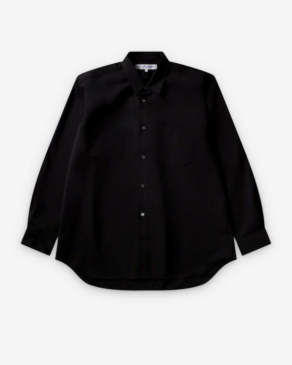 CDG Shirt Forever - Wide Fit Wool Shirt - (Black)