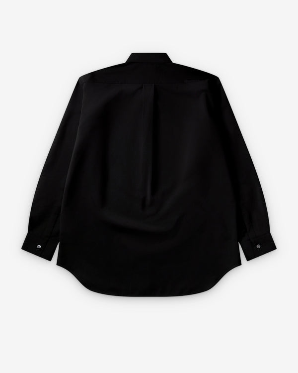 CDG Shirt Forever - Wide Fit Wool Shirt - (Black)