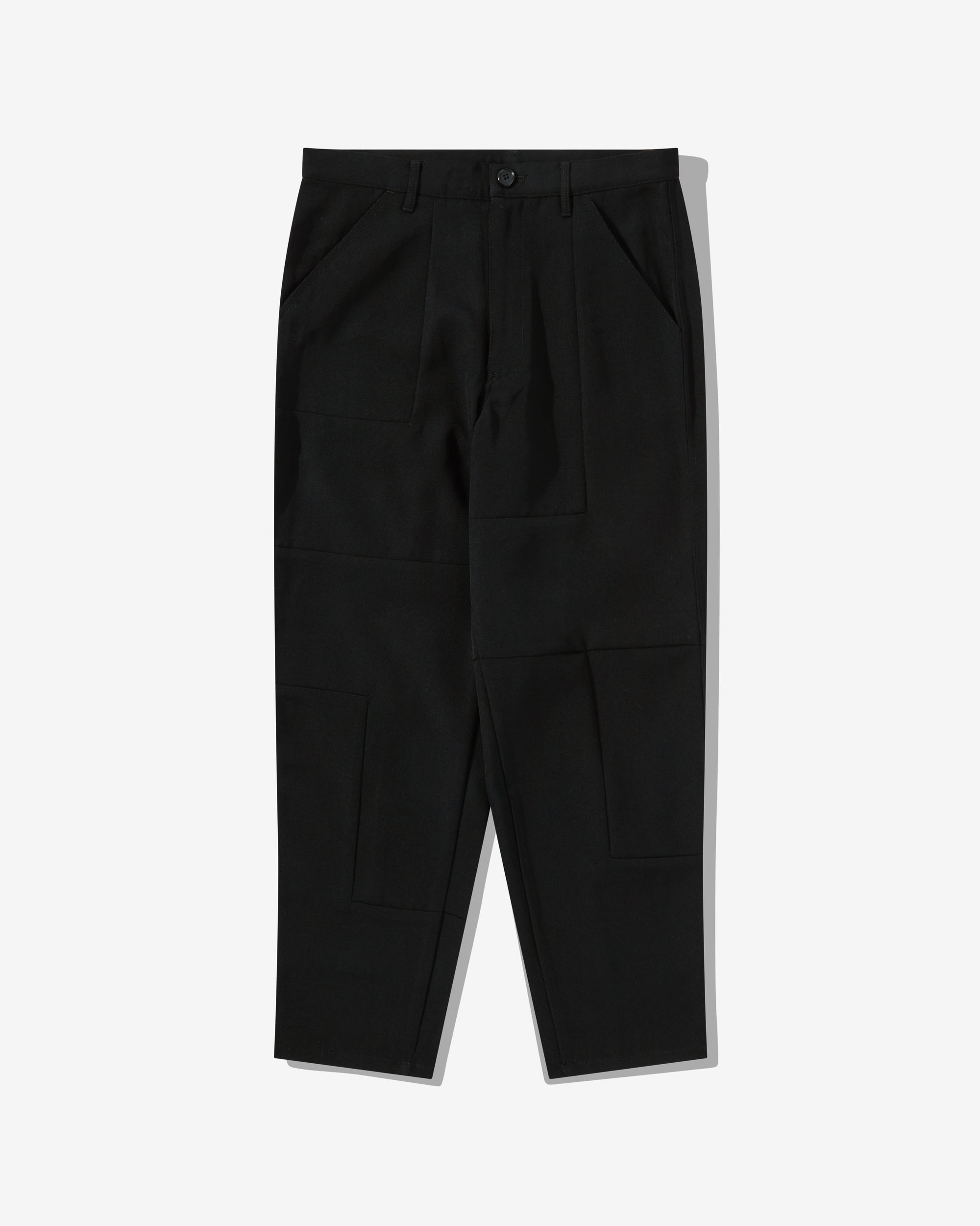CDG Shirt - Men's Wool Gabardine Trousers - (Black) view 1