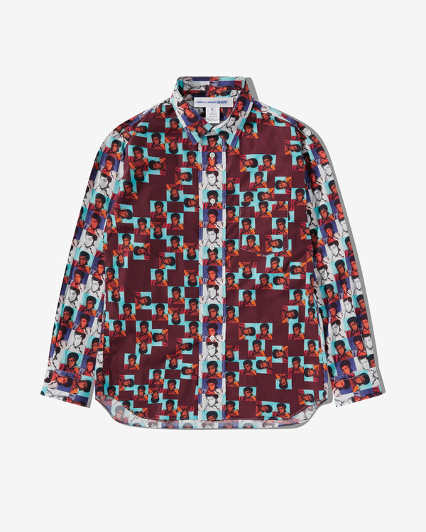 CDG Shirt - Andy Warhol Cotton Poplin Shirt - (Print B/Print P)