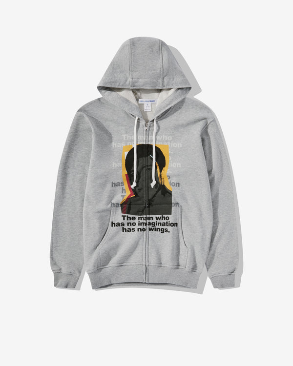 CDG Shirt - Andy Warhol Men's Hooded Sweatshirt (Grey/Print H)