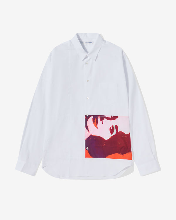 CDG Shirt - Andy Warhol Men's Cotton Shirt - (Print K-1)