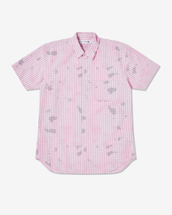CDG Shirt - Men's Short Sleeve Shirt - (Pink Check)