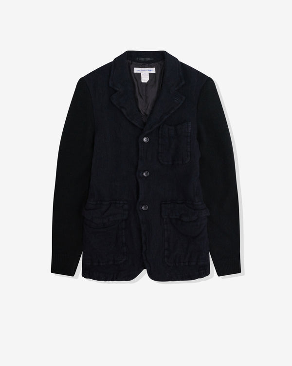 CDG Shirt - Men's Wool Nylon Jacket - (Navy)