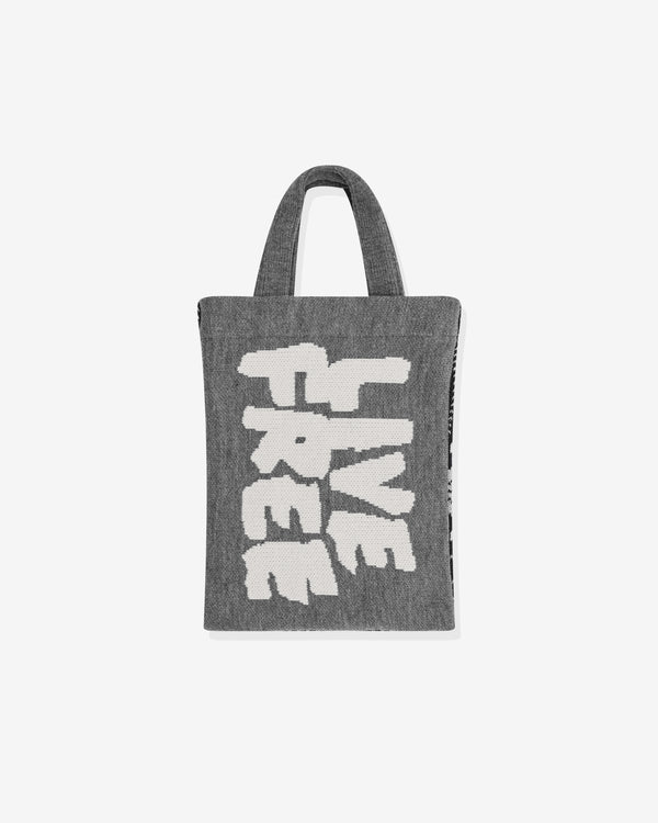 CDG Shirt - Live Free Jacquard Knitted Tote Bag - (Grey)