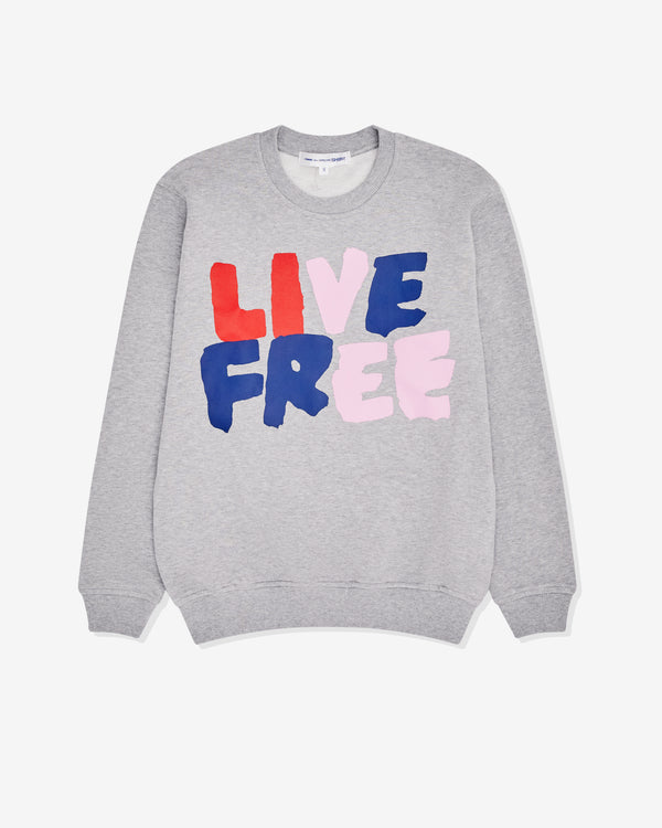 CDG Shirt - Men's Live Free Sweatshirt - (Grey)