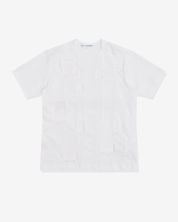 CDG Shirt - Men's Cut-Out T-Shirt - (White)