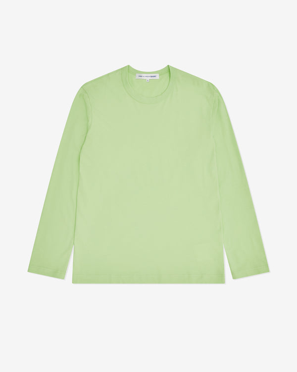 CDG Shirt - Men's Long Sleeve Logo T-Shirt - (Green)