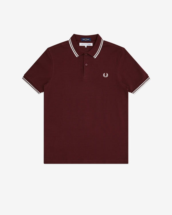 CDG Shirt - Fred Perry Men's Strong Will Polo Shirt - (Burgundy)