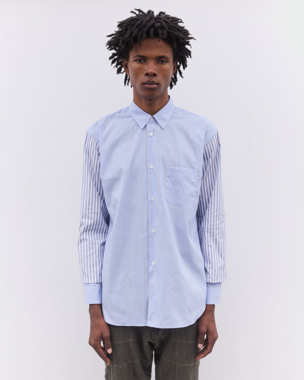 CDG Shirt - Men’s Multi Stripe Shirt - (Blue)