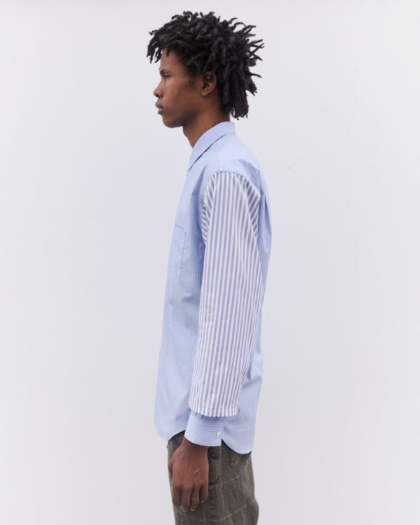 CDG Shirt - Men’s Multi Stripe Shirt - (Blue)