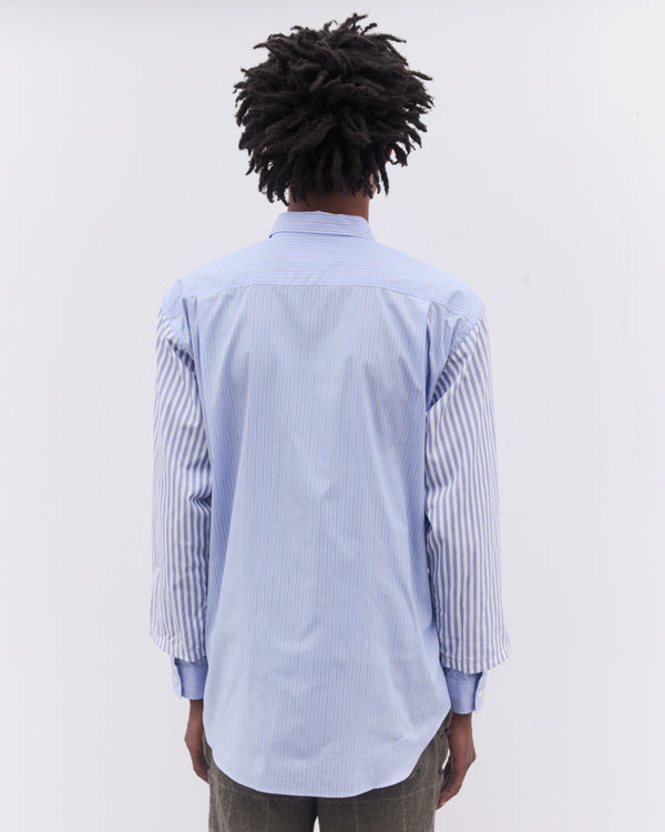CDG Shirt - Men’s Multi Stripe Shirt - (Blue)
