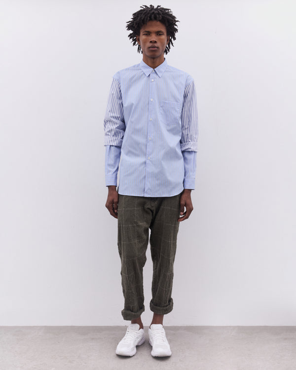 CDG Shirt - Men’s Multi Stripe Shirt - (Blue)