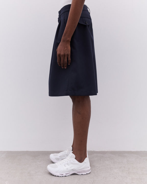 CDG Shirt - Men’s Pleated Shorts - (Navy)