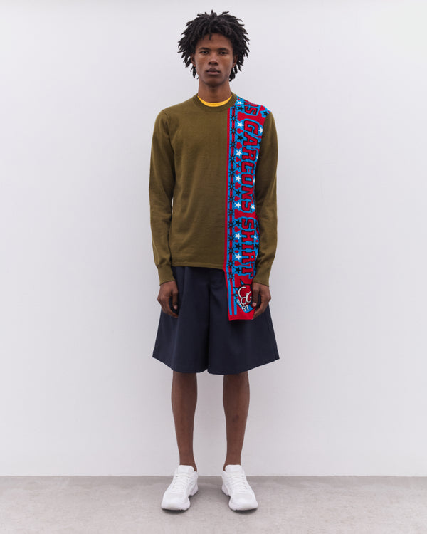 CDG Shirt - Men’s Pleated Shorts - (Navy)