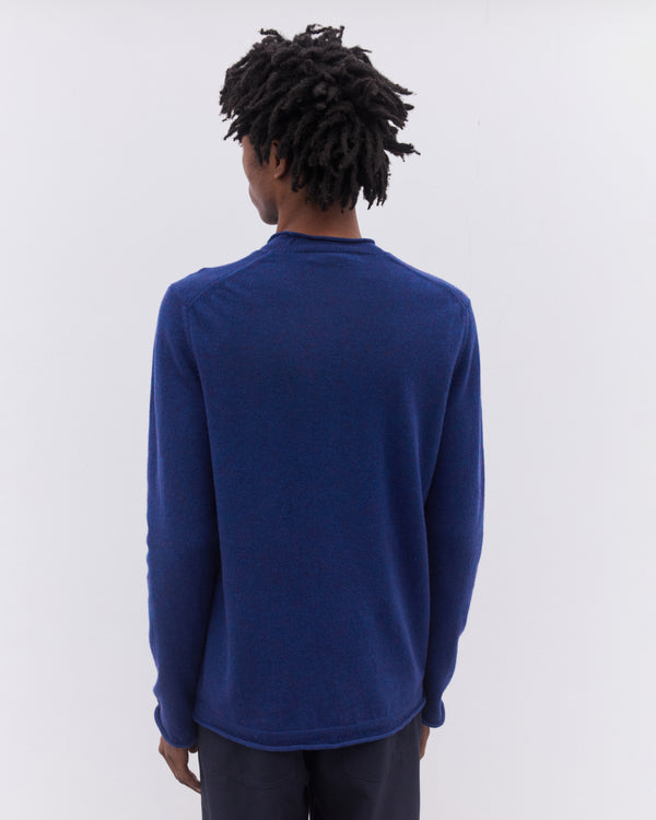 CDG Shirt - Men’s Rolled Hem Sweater - (Navy)