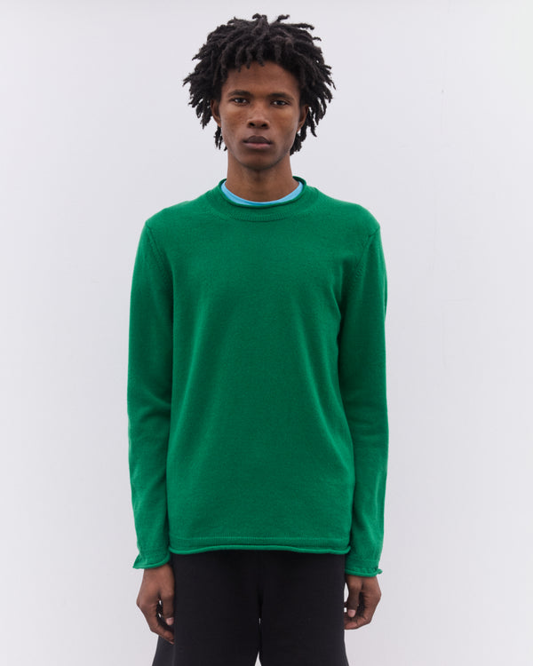 CDG Shirt - Men’s Rolled Hem Sweater - (Green)