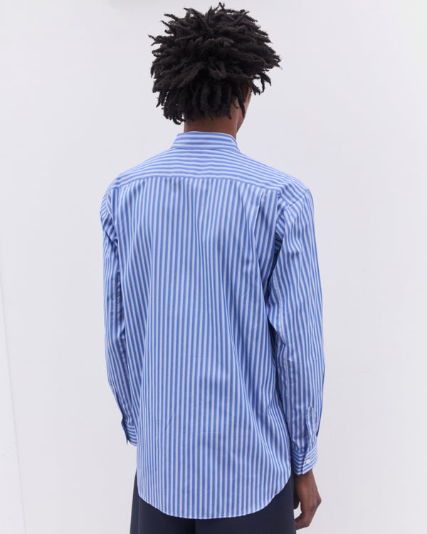 CDG Shirt - Men’s Striped Numbers  Shirt - (Blue)
