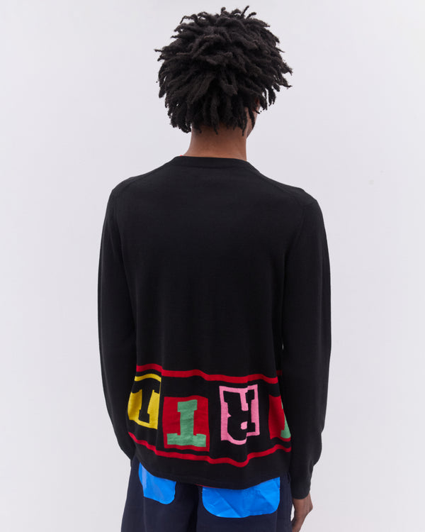 CDG Shirt - Men’s Knitted Sweater - (Black)