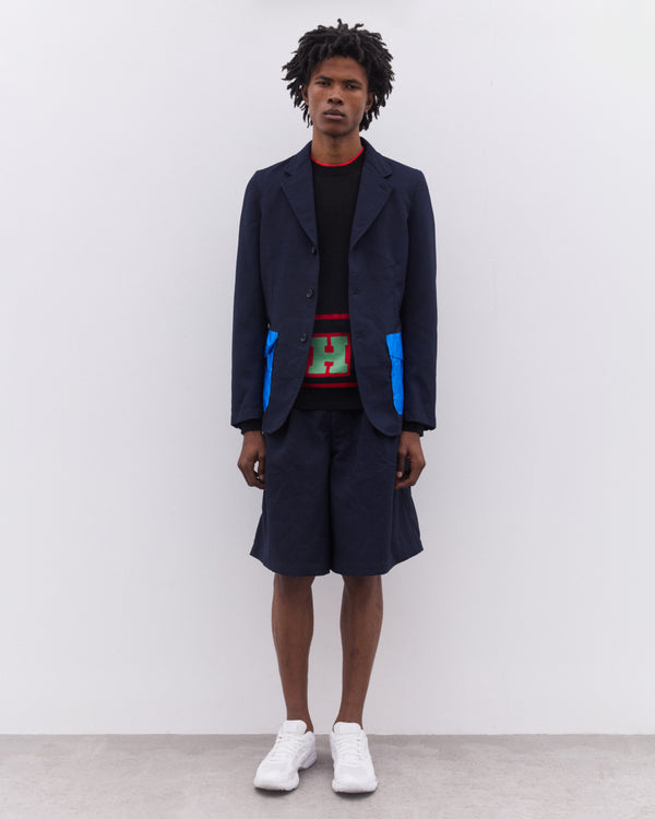 CDG Shirt - Men’s Patch Pocket Blazer - (Navy)