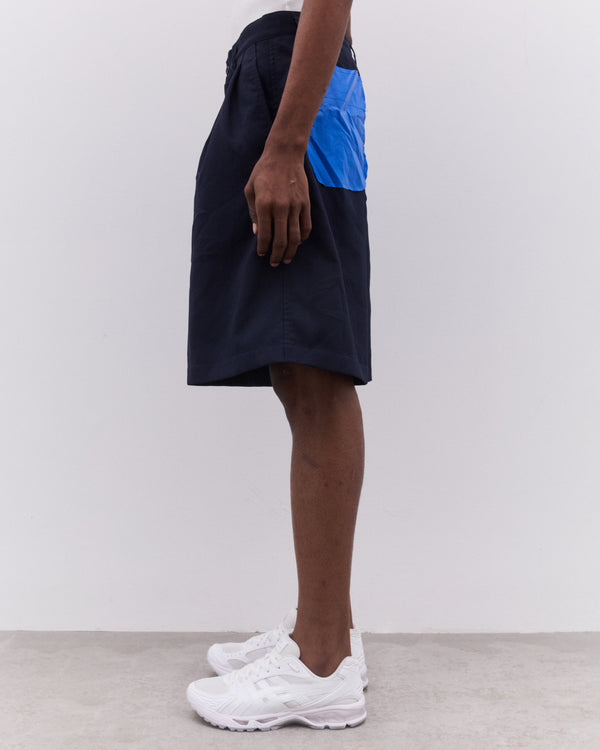 CDG Shirt - Men’s Pleated Shorts - (Navy)