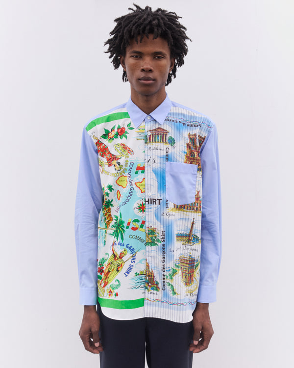 CDG Shirt - Men’s Vacation Shirt - (Blue)