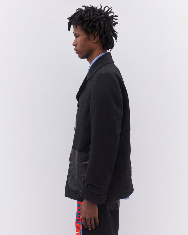CDG Shirt - Men’s Double Breasted Coat - (Black)
