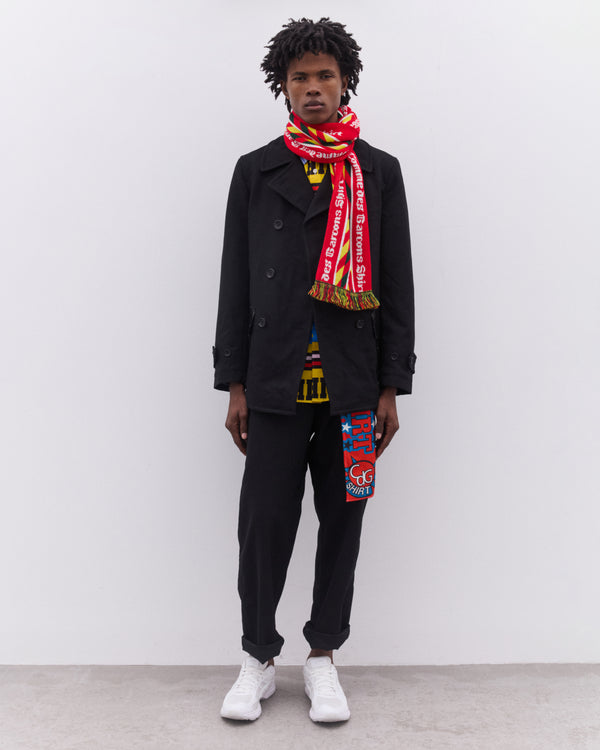 CDG Shirt - Football Scarf - (Red/Yellow)