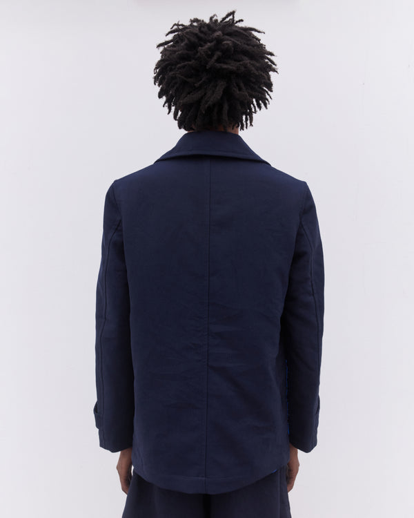 CDG Shirt - Men’s Double Breasted Coat - (Navy)