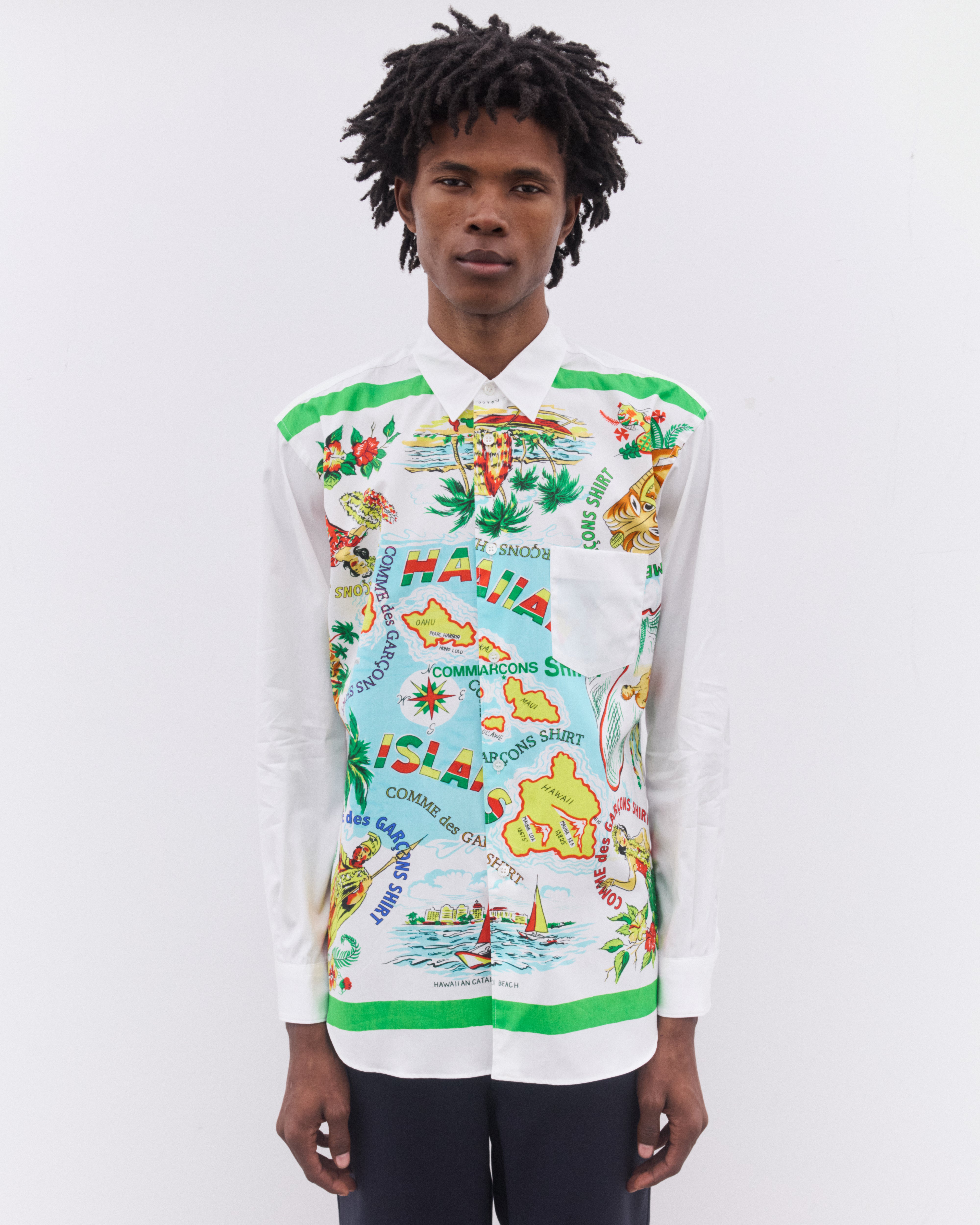 CDG Shirt: Men's Holiday Shirt (Multi) | Dover Street Market London