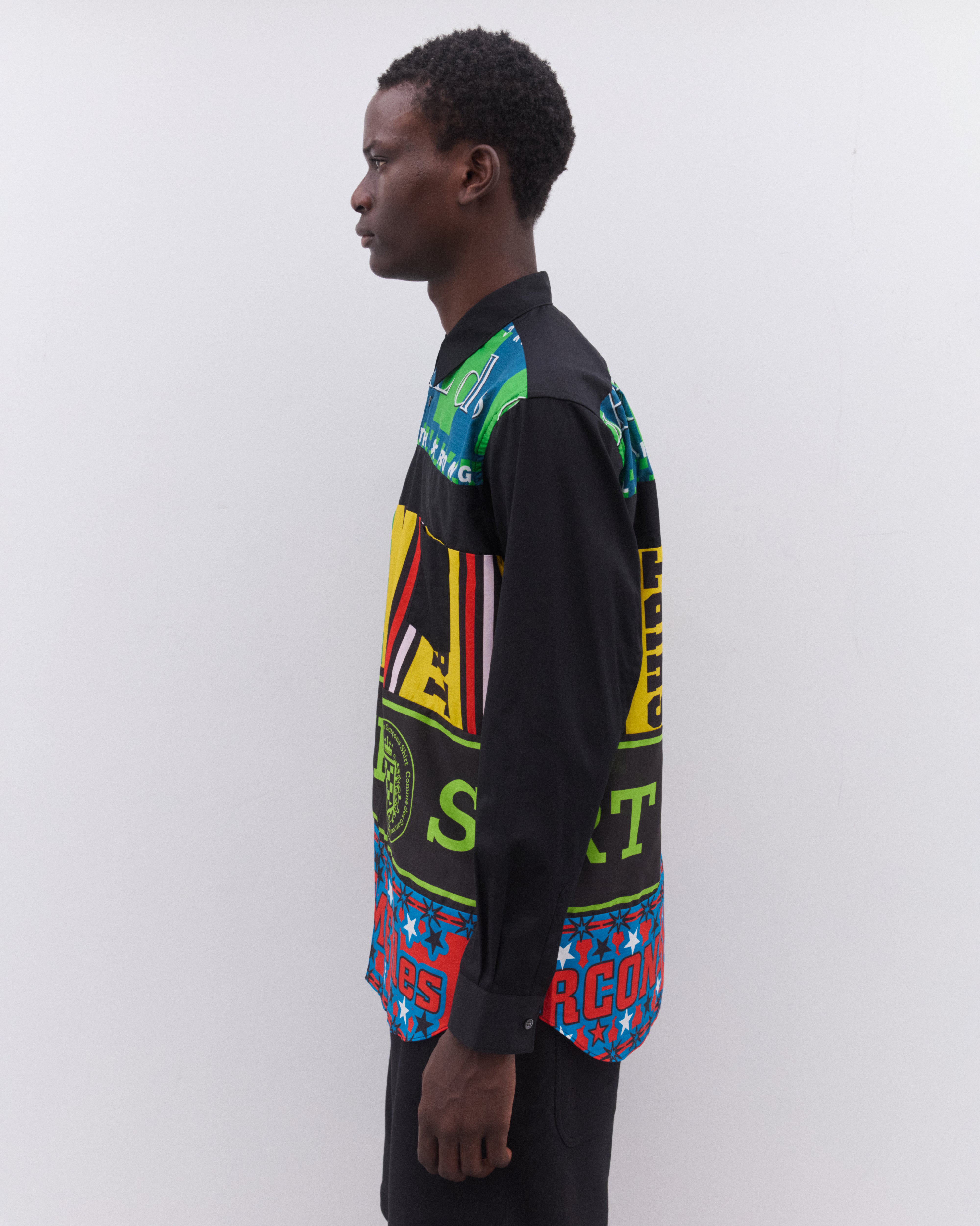 CDG Shirt: Men's Football Scarf Shirt (Multi) | Dover Street