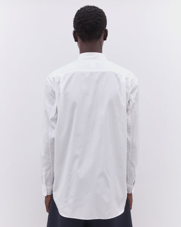 CDG Shirt - Men’s Striped Number Shirt - (White)