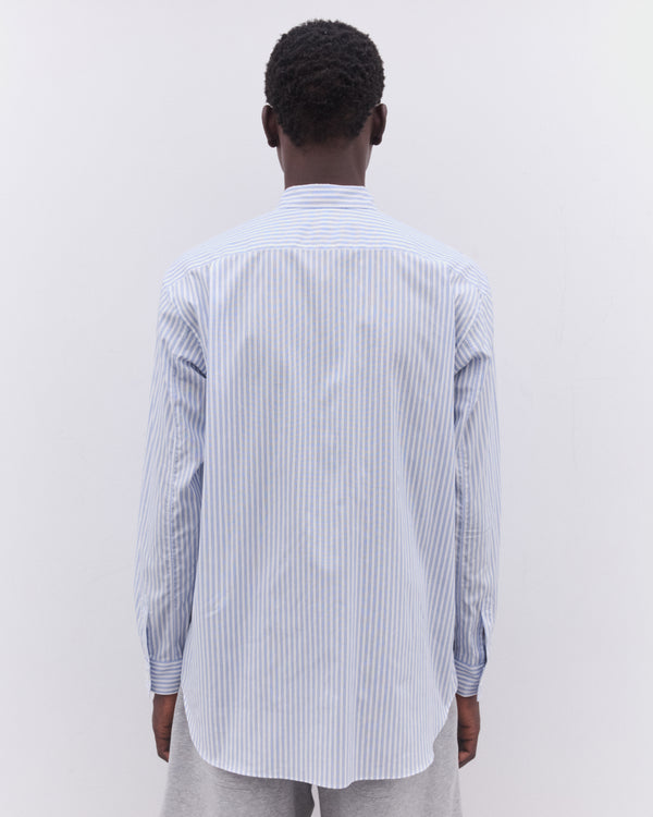 CDG Shirt - Men’s Striped Number Shirt - (Blue)