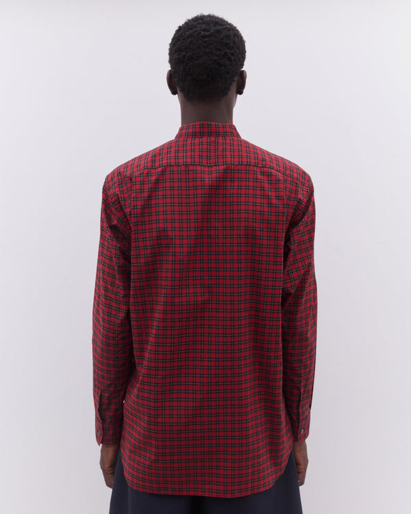 CDG Shirt - Men’s Tartan Colour Block Shirt - (Multi)
