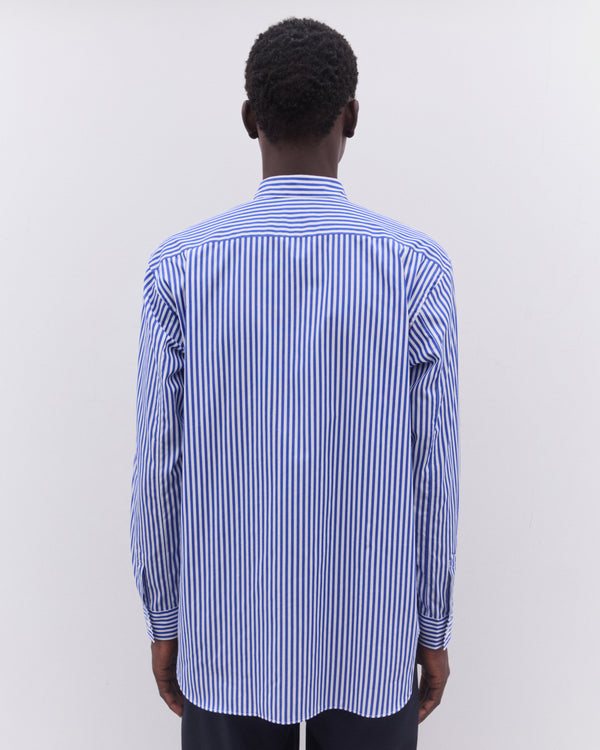 CDG Shirt - Men’s Stripe And Tartan Colour Block Shirt - (Multi)