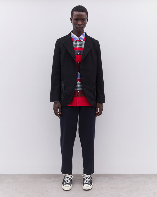 CDG Shirt - Men’s Stripe And Tartan Colour Block Shirt - (Multi)