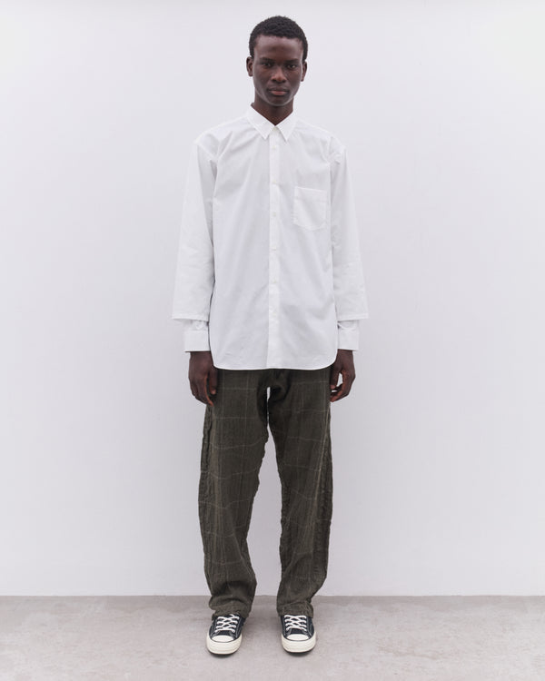 CDG Shirt - Men’s Sleeve Overlay Shirt - (White)