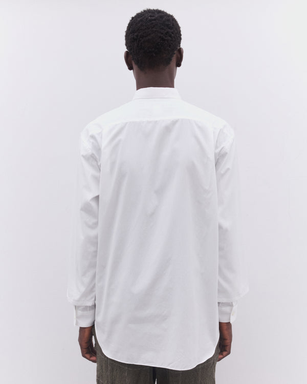 CDG Shirt - Men’s Sleeve Overlay Shirt - (White)