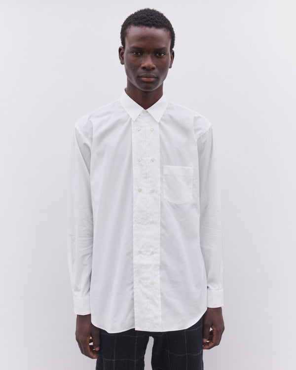 CDG Shirt - Men’s Double Breasted Shirt - (White)