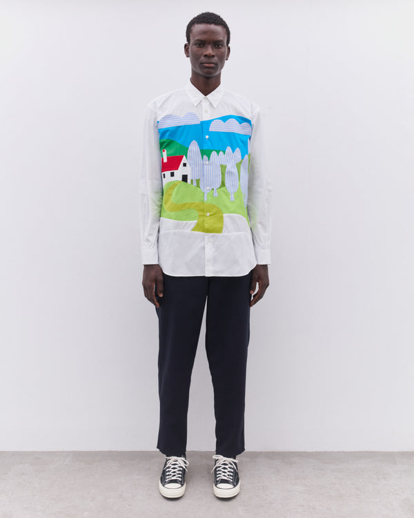 CDG Shirt - Men’s Landscape Shirt - (White)