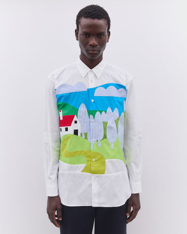 CDG Shirt - Men’s Landscape Shirt - (White)