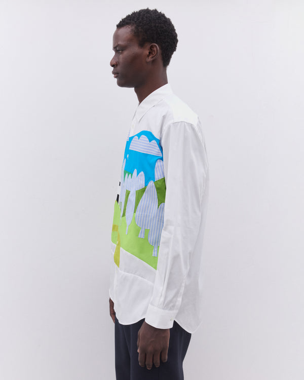 CDG Shirt - Men’s Landscape Shirt - (White)