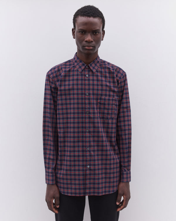 CDG Shirt - Men’s Check Shirt - (Red/Navy)