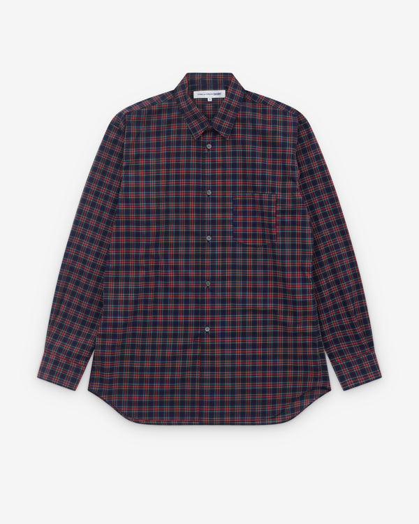 CDG Shirt - Men’s Check Shirt - (Red/Navy)
