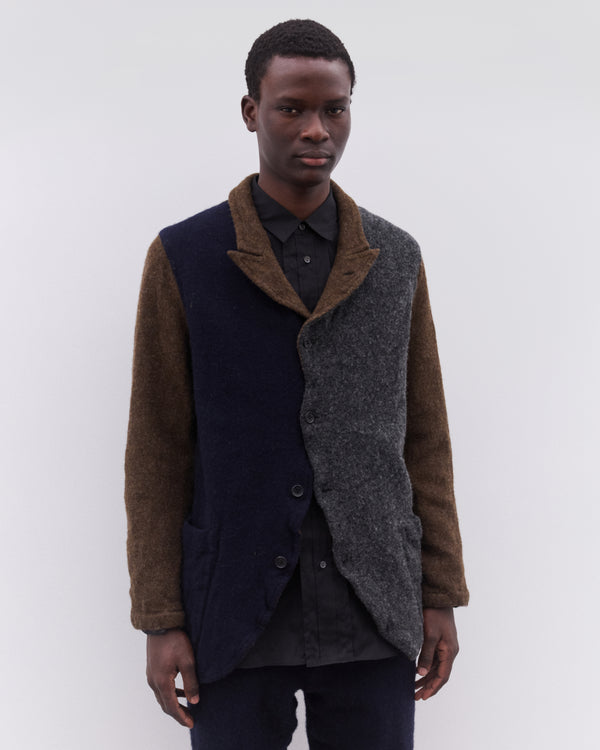 CDG Shirt - Men’s Colour Block Wool Blazer - (Multi)