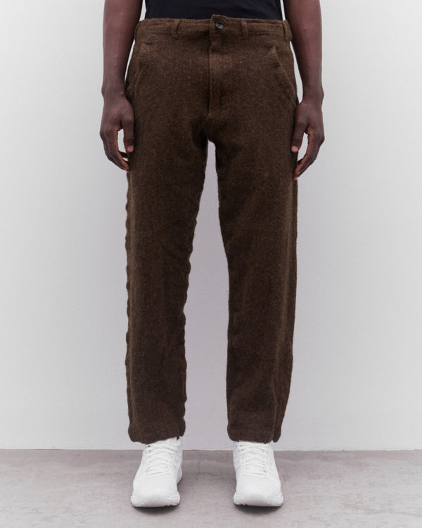 CDG Shirt - Men’s Tweed Tapered Trousers - (Khaki)