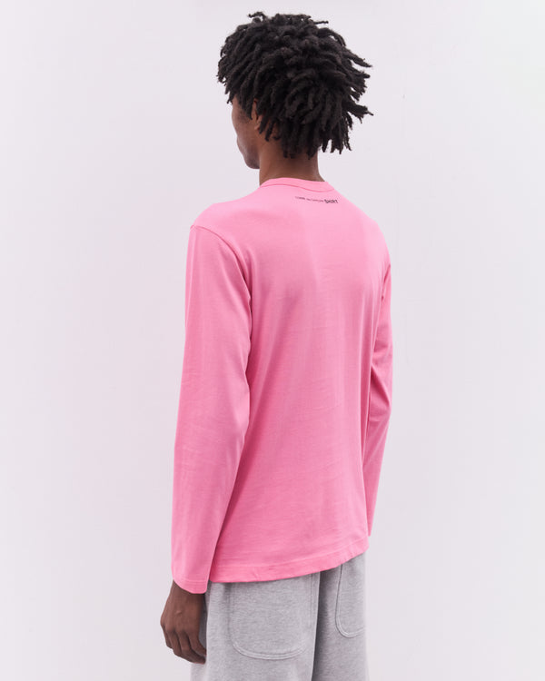 CDG Shirt - Men’s Long Sleeve T-Shirt - (Pink)