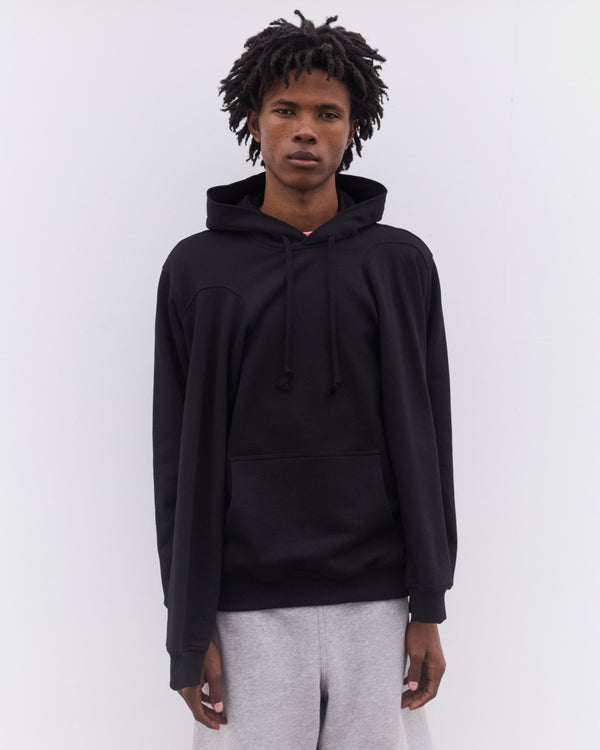 CDG Shirt - Men’s Quad Sleeve Hooded Sweatshirt - (Black)